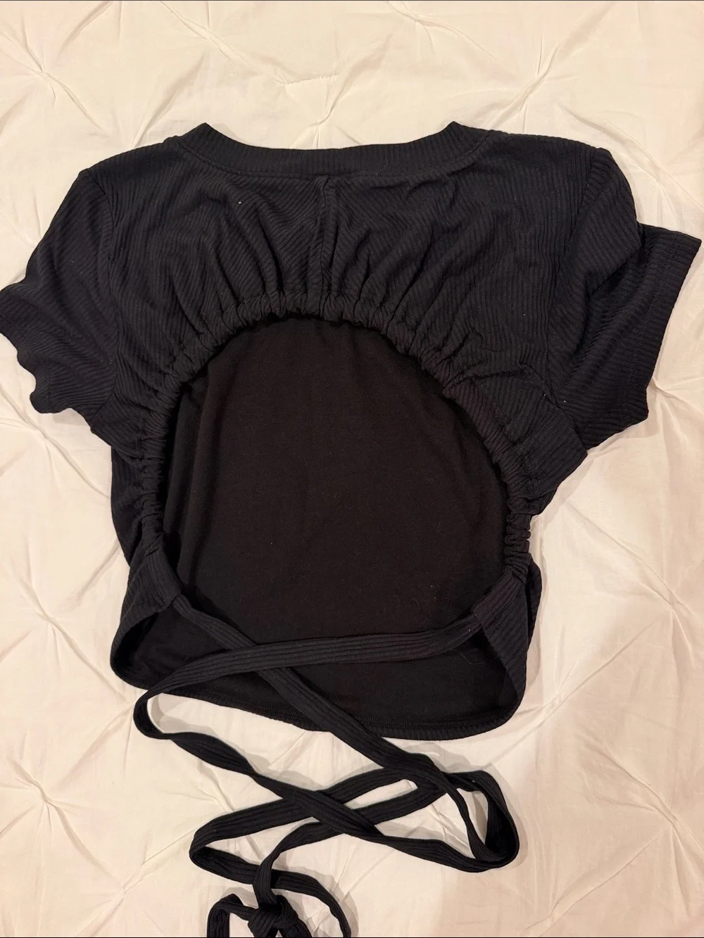 alo Ribbed Manifest short Sleeve Black size XS
